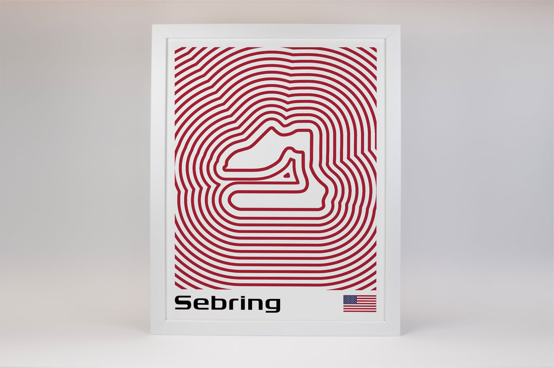 12 Hours of Sebring Poster – Line Series