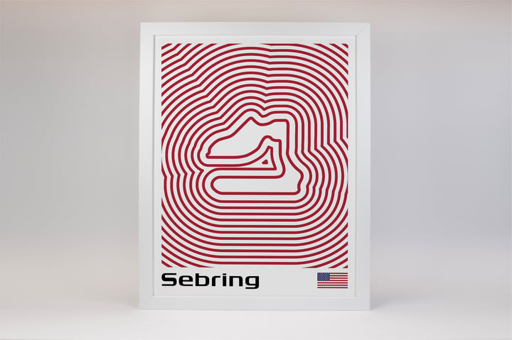 12 Hours of Sebring Poster – Line Series