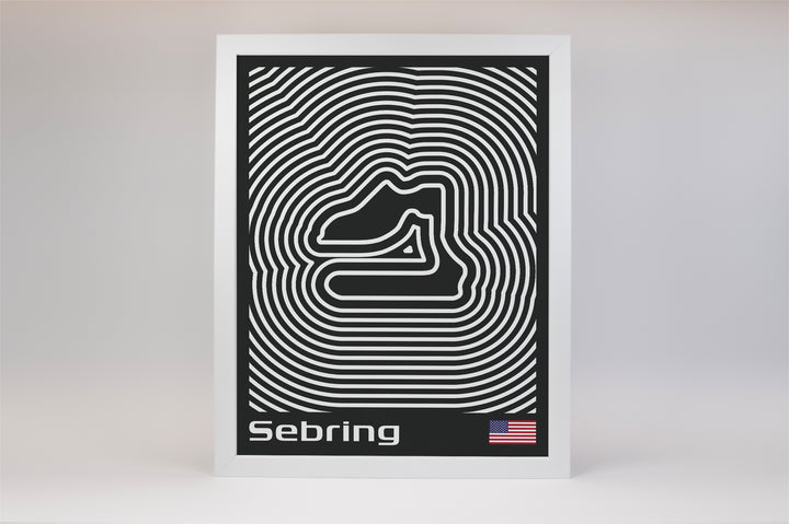 12 Hours of Sebring Poster – Line Series