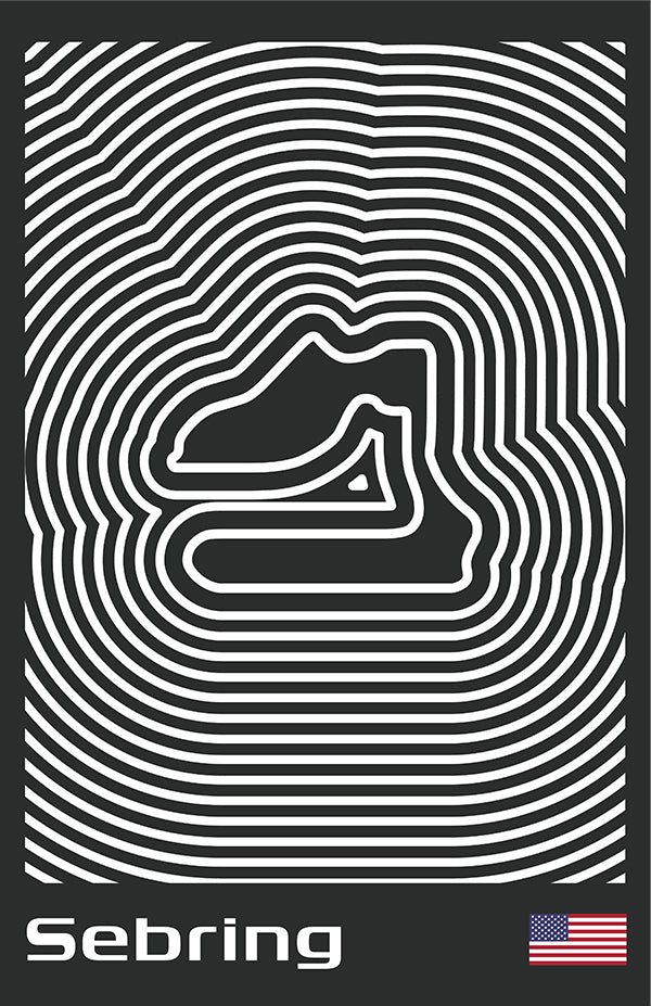 12 Hours of Sebring Poster – Line Series