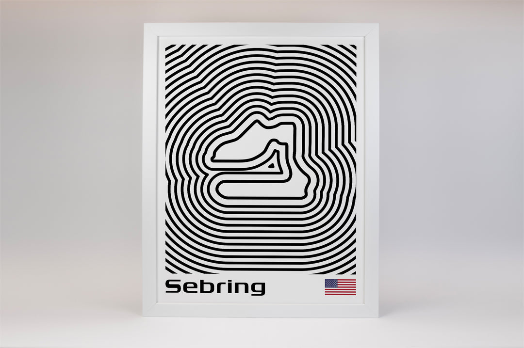12 Hours of Sebring Poster – Line Series