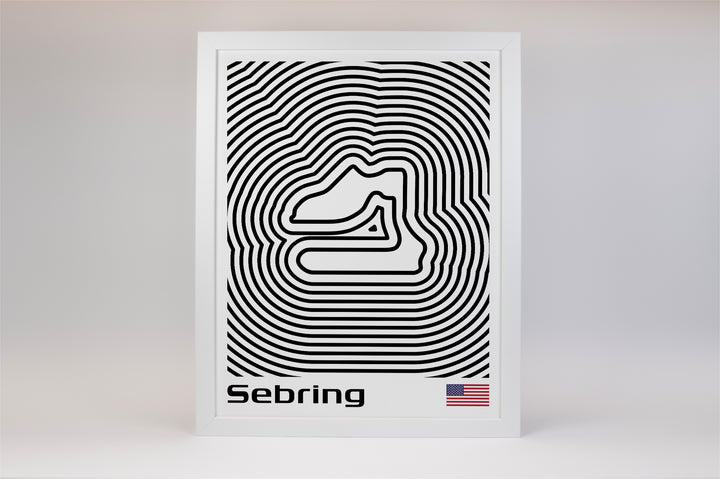 12 Hours of Sebring Poster – Line Series