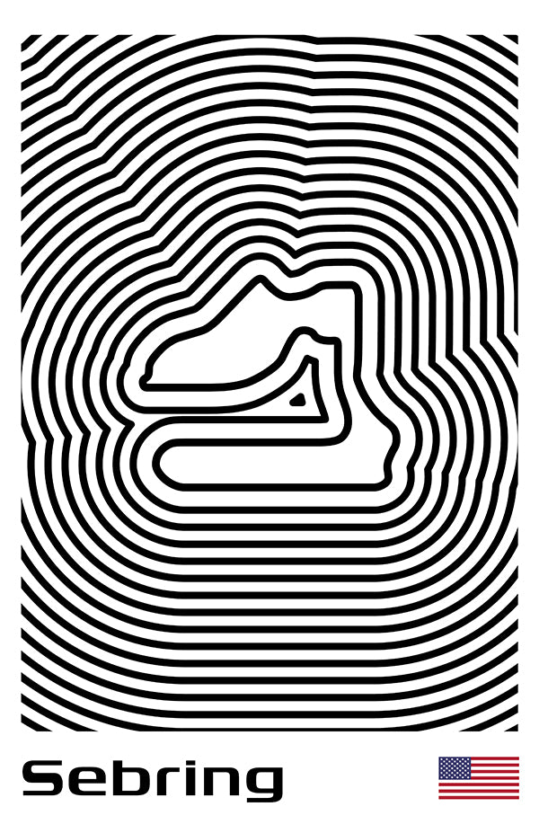 12 Hours of Sebring Poster – Line Series