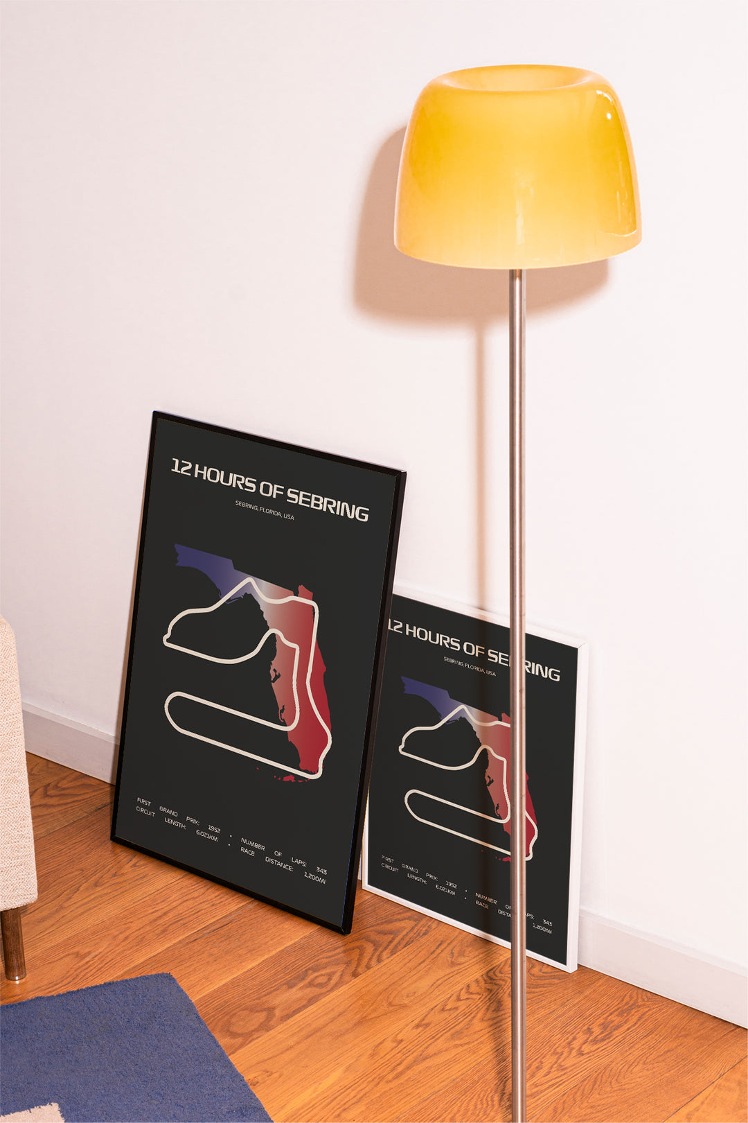 12 Hours of Sebring Poster – Minimal Series