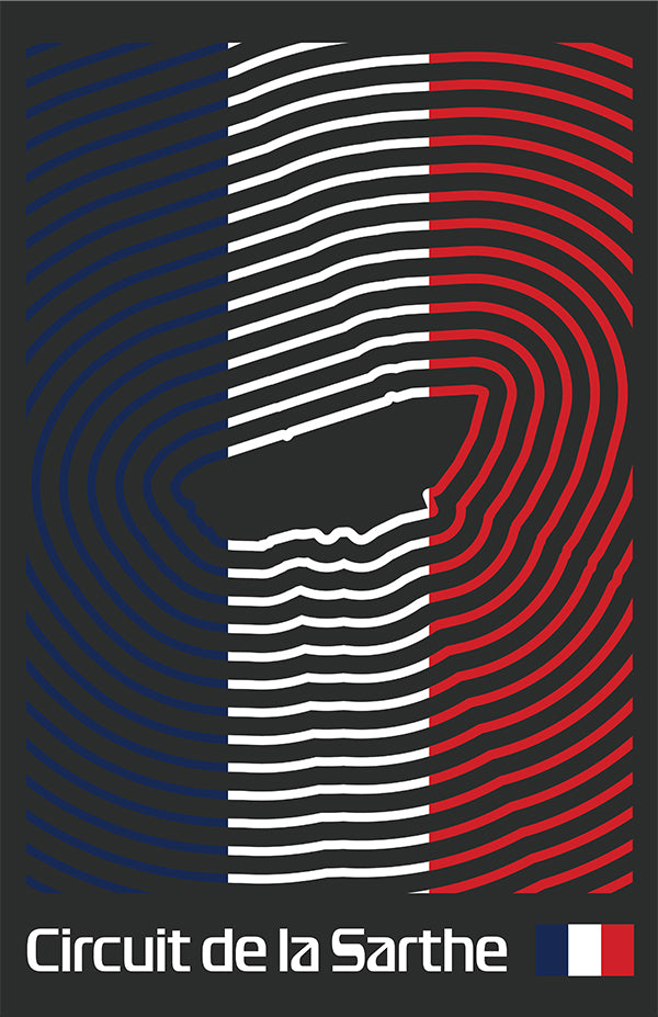 24 Hours of Le Mans Poster – Line Series