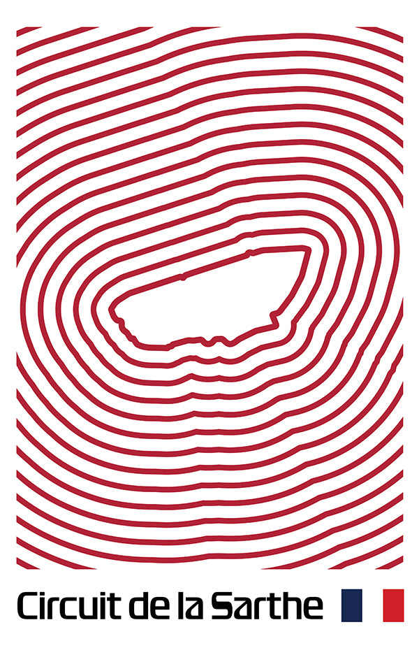24 Hours of Le Mans Poster – Line Series