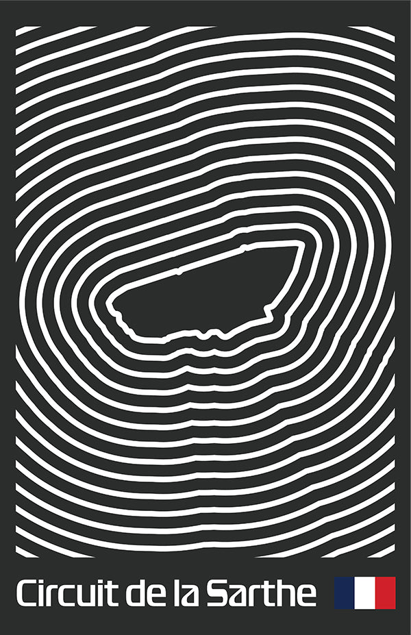24 Hours of Le Mans Poster – Line Series