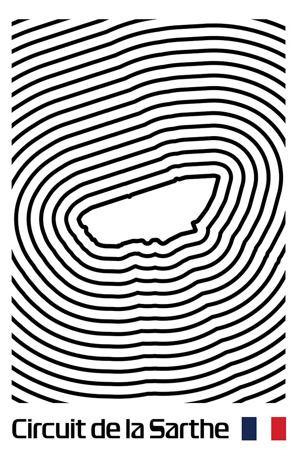 24 Hours of Le Mans Poster – Line Series