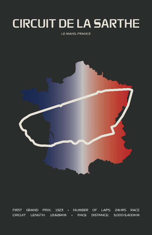 24 Hours of Le Mans Poster – Minimal Series