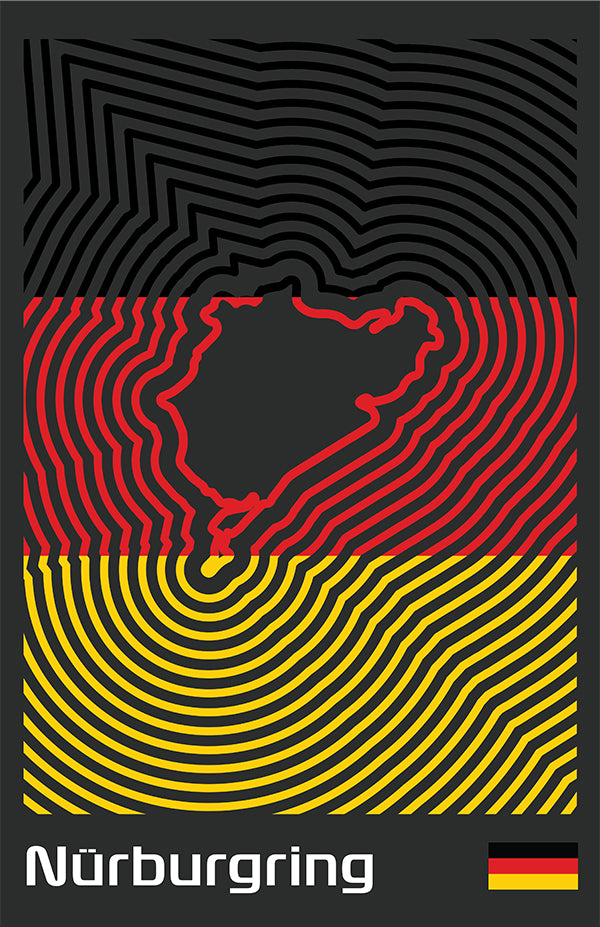 24 Hours of Nürburgring Poster – Line Series