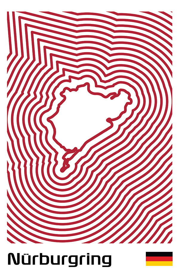 24 Hours of Nürburgring Poster – Line Series