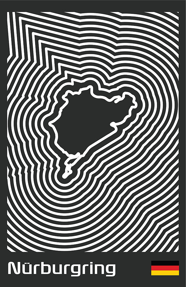 24 Hours of Nürburgring Poster – Line Series