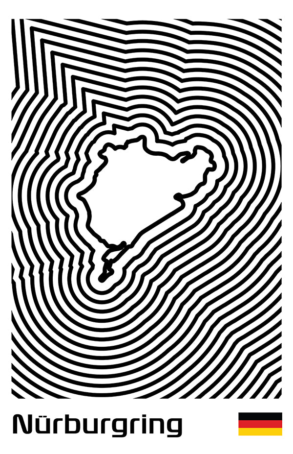 24 Hours of Nürburgring Poster – Line Series