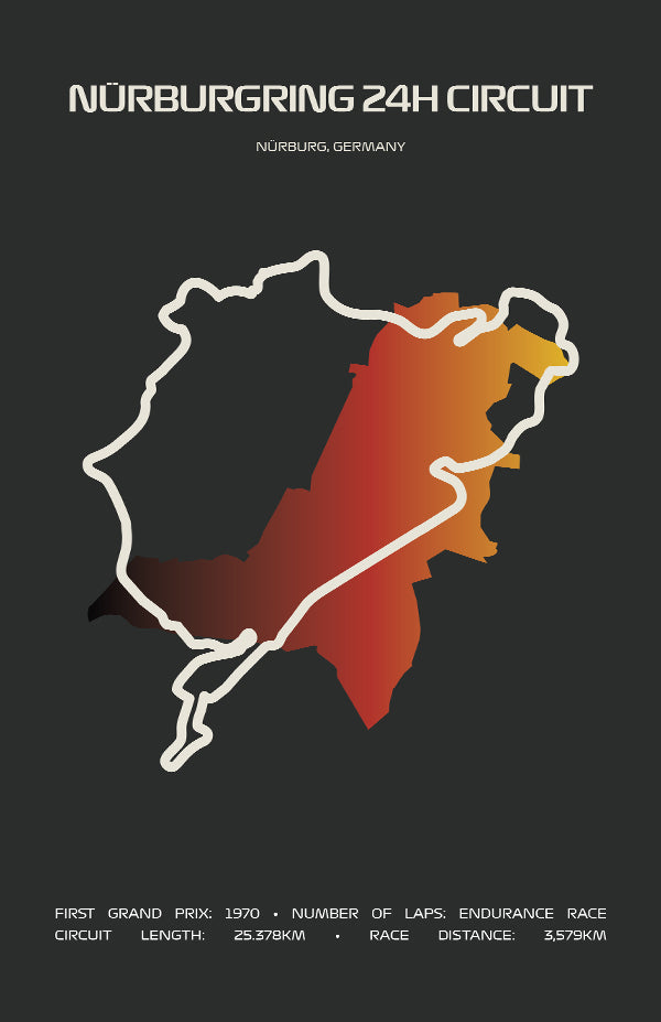 24 Hours of Nürburgring Poster – Minimal Series