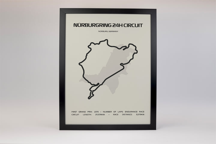 24 Hours of Nürburgring Poster – Minimal Series
