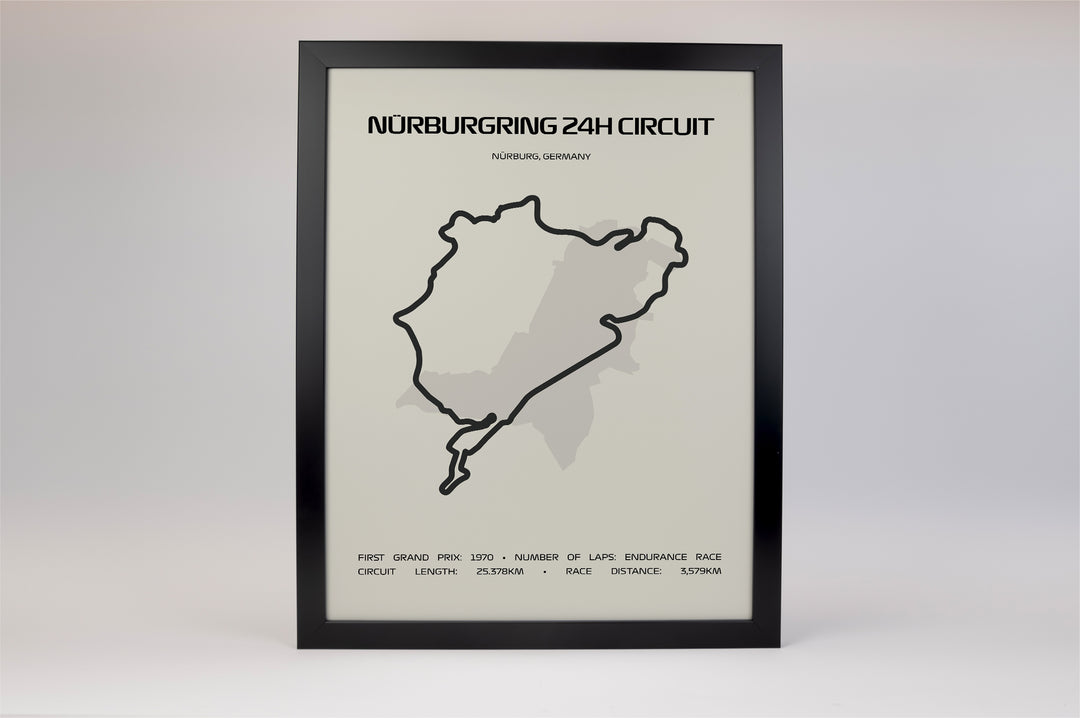 24 Hours of Nürburgring Poster – Minimal Series