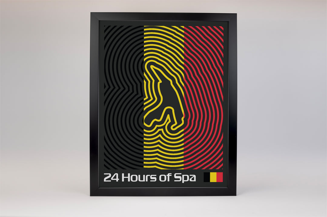 24 Hours of Spa Poster – Line Series