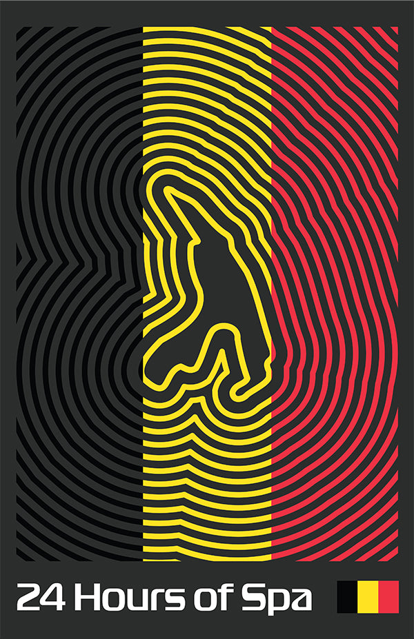 24 Hours of Spa Poster – Line Series