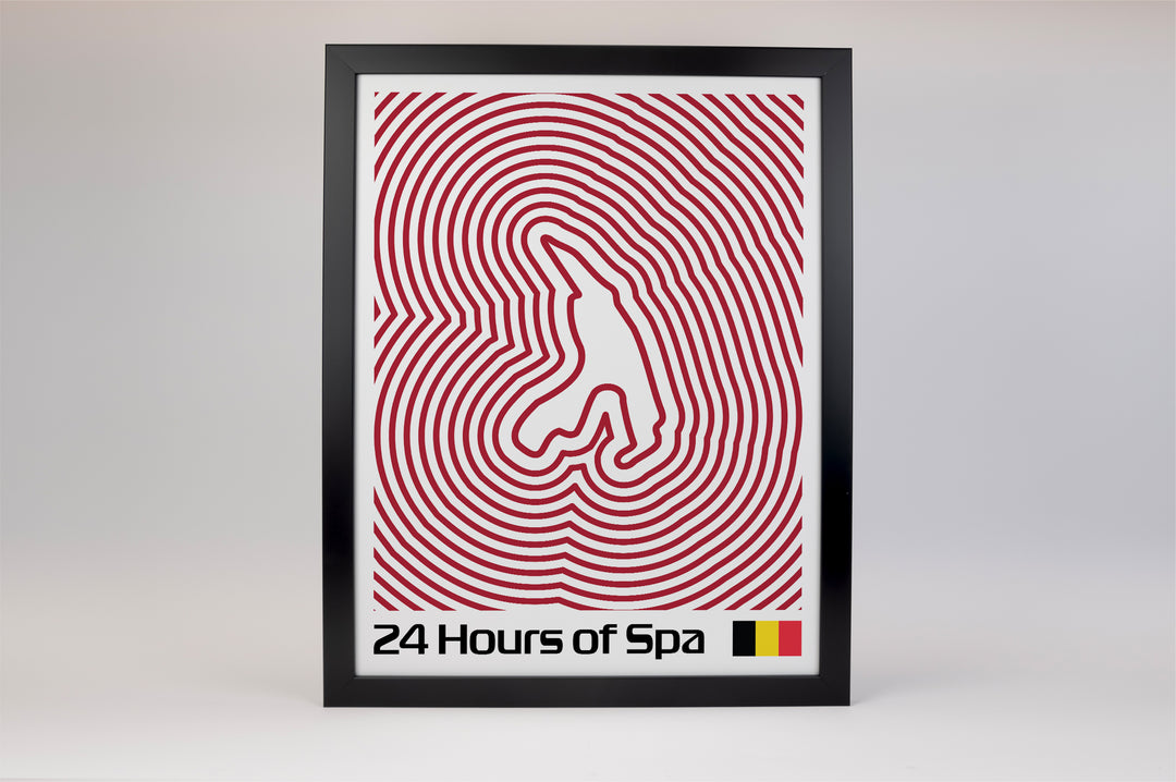 24 Hours of Spa Poster – Line Series