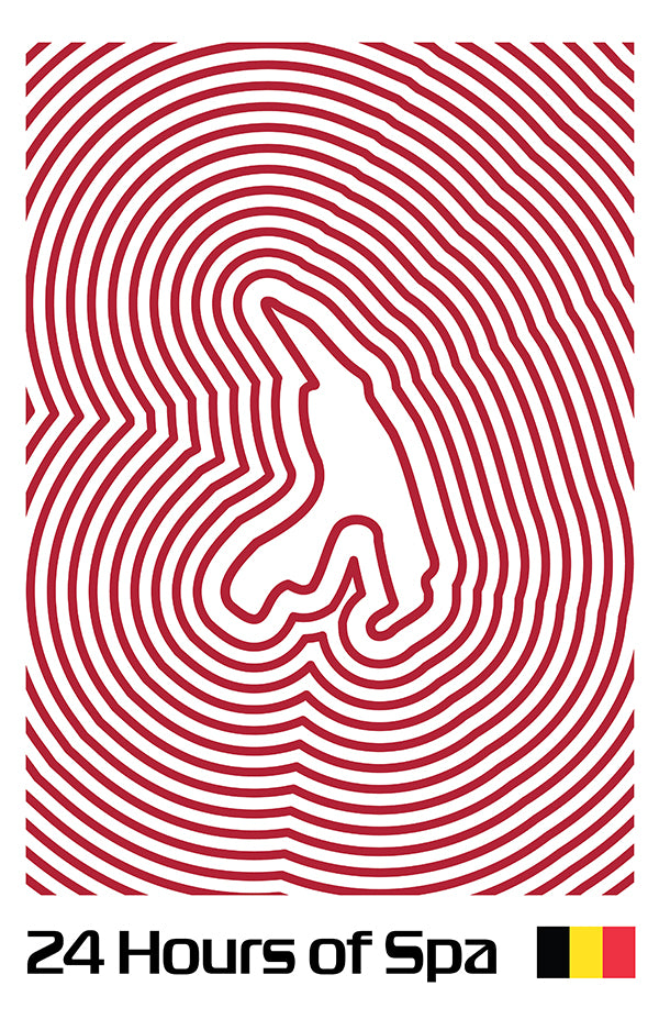 24 Hours of Spa Poster – Line Series