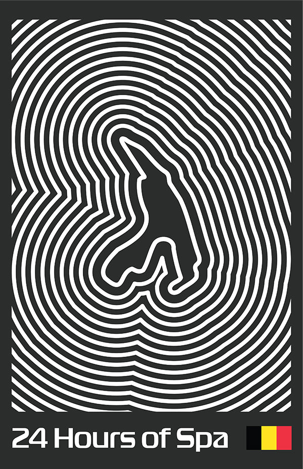 24 Hours of Spa Poster – Line Series