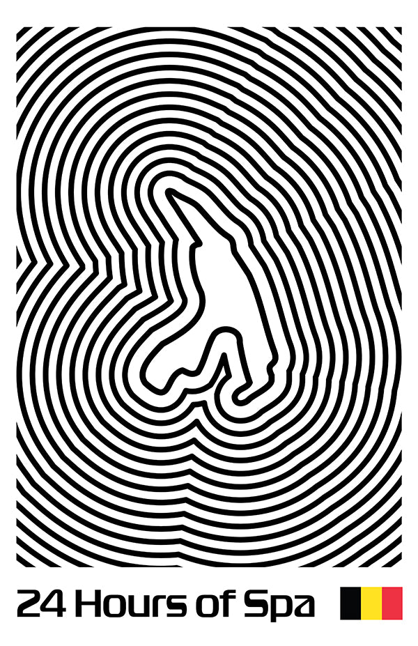 24 Hours of Spa Poster – Line Series