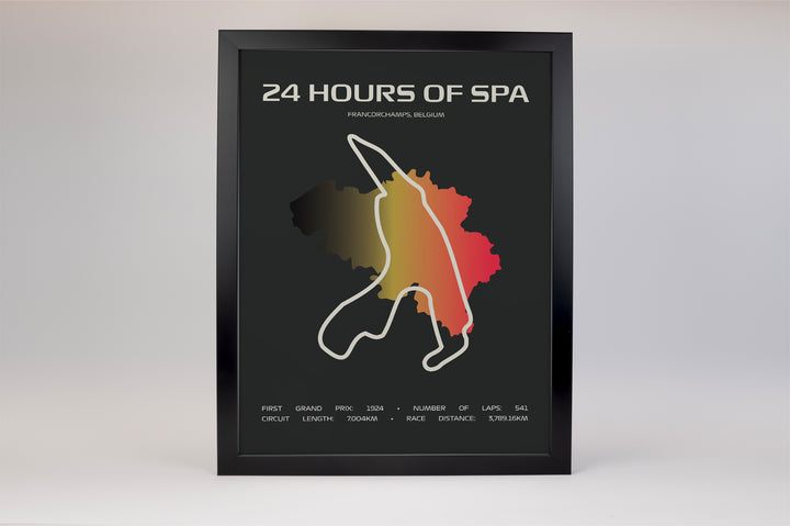24 Hours of Spa Poster – Minimal Series