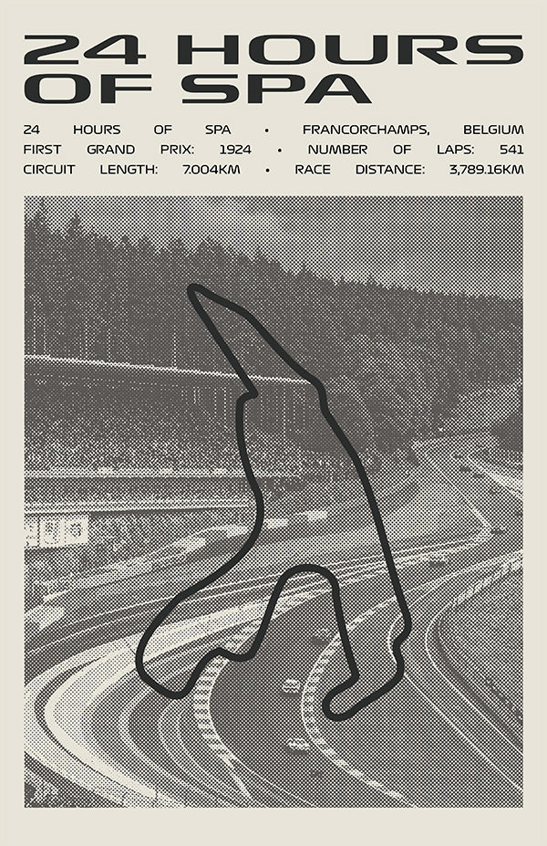 24 Hours of Spa Poster – Picture Series