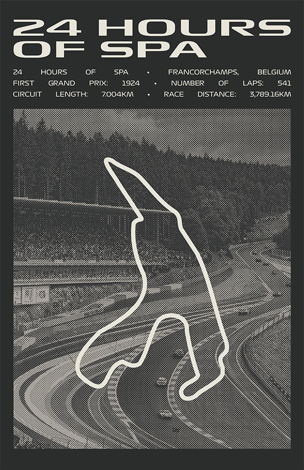 24 Hours of Spa Poster – Picture Series