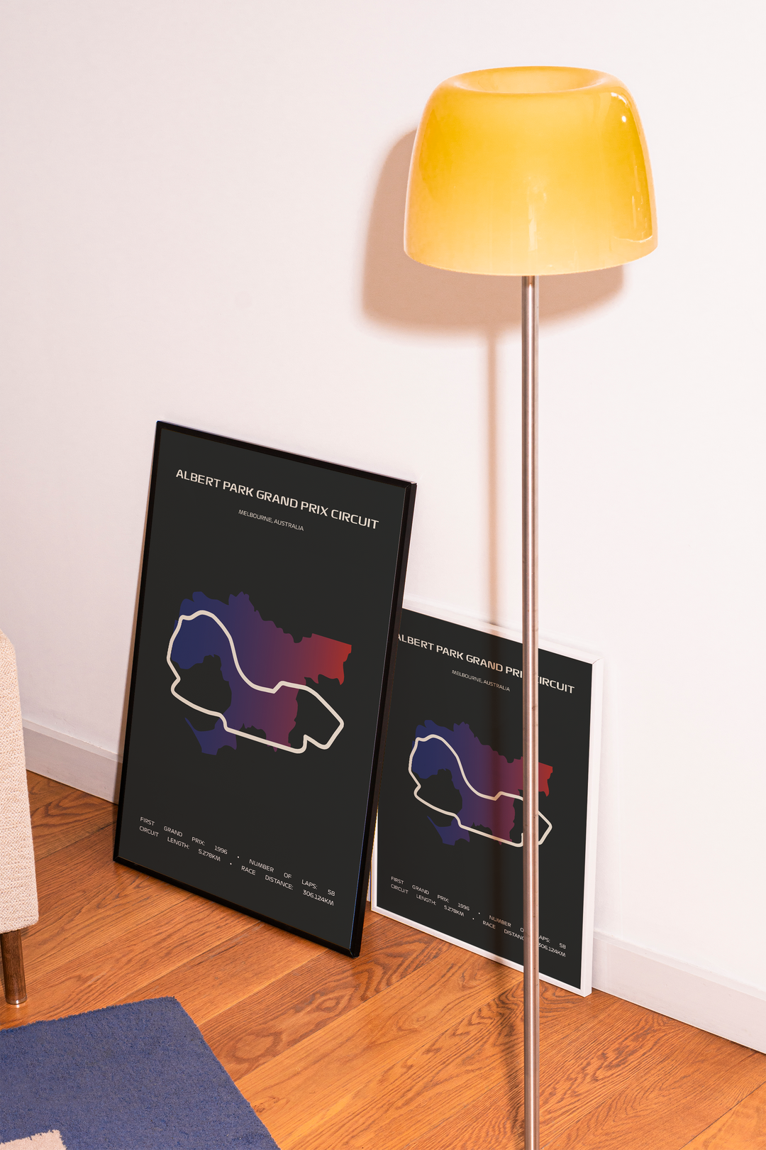 Albert Park Circuit Poster – Minimal Series