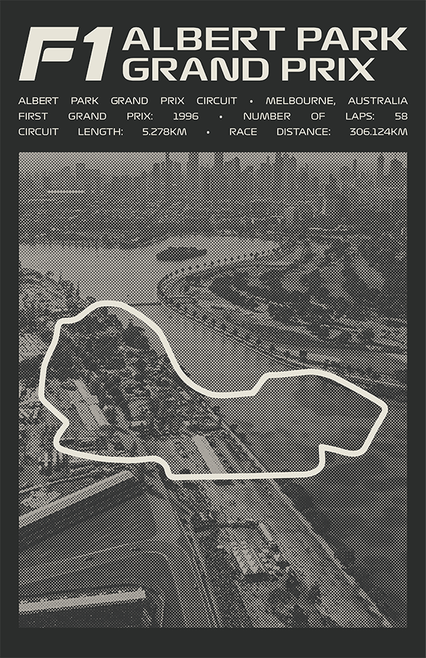 Albert Park Circuit Poster – Picture Series