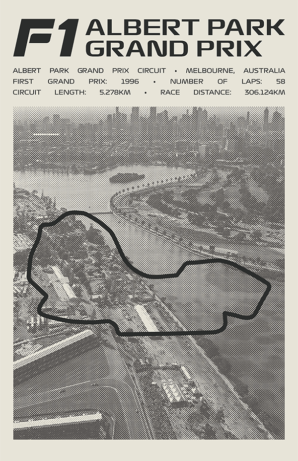Albert Park Circuit Poster – Picture Series