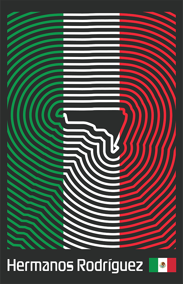 Autódromo Hermanos Rodríguez Poster – Line Series