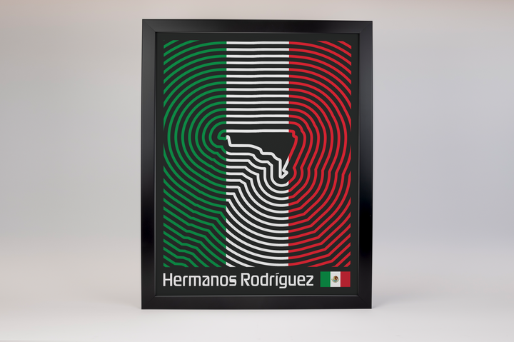 Autódromo Hermanos Rodríguez Poster – Line Series