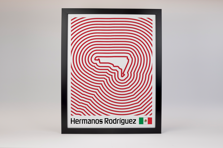 Autódromo Hermanos Rodríguez Poster – Line Series