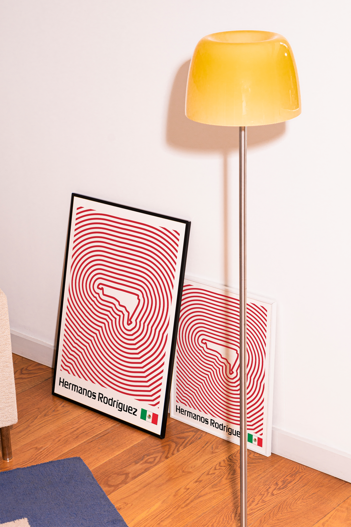 Autódromo Hermanos Rodríguez Poster – Line Series