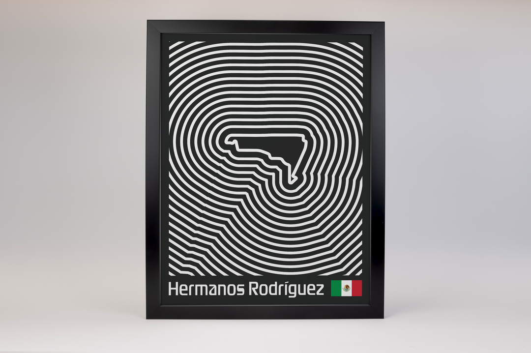 Autódromo Hermanos Rodríguez Poster – Line Series