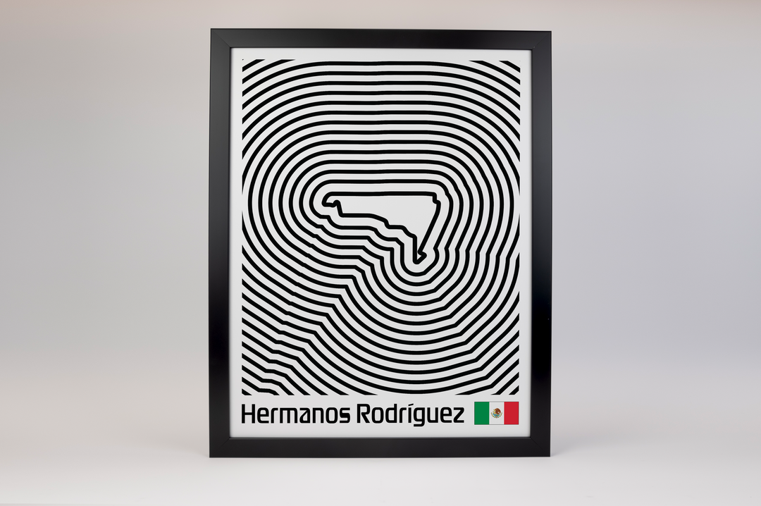 Autódromo Hermanos Rodríguez Poster – Line Series