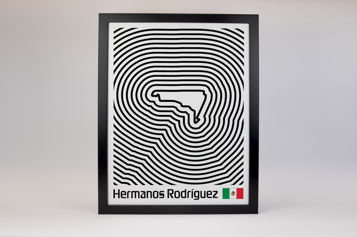 Autódromo Hermanos Rodríguez Poster – Line Series