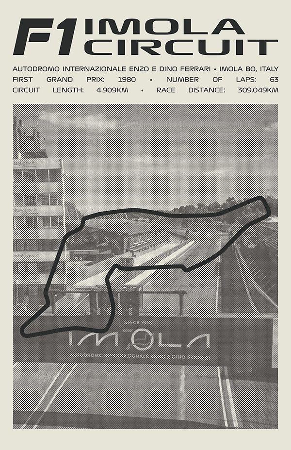 Autodromo Internazionale Enzo e Dino Ferrari Poster – Picture Series