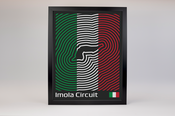 Autodromo Internazionale Enzo e Dino Ferrari Poster – Line Series