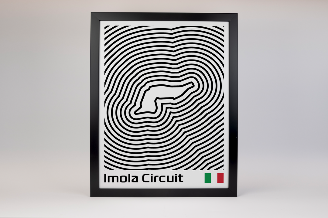 Autodromo Internazionale Enzo e Dino Ferrari Poster – Line Series
