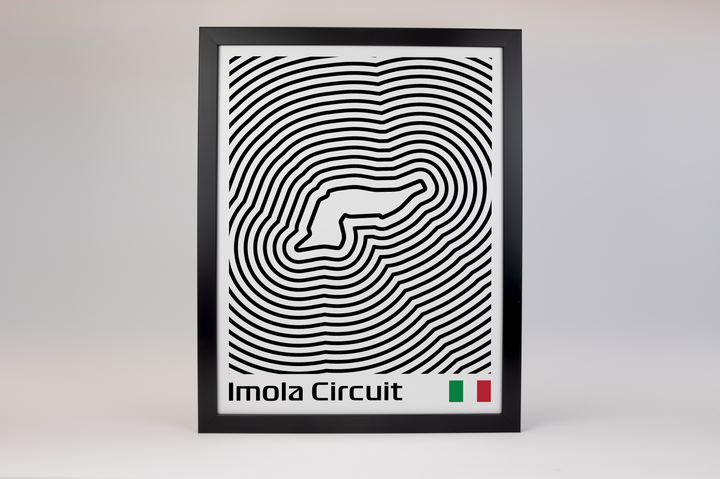 Autodromo Internazionale Enzo e Dino Ferrari Poster – Line Series
