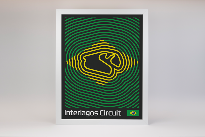 Autódromo José Carlos Pace Poster – Line Series