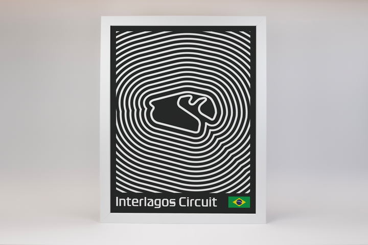 Autódromo José Carlos Pace Poster – Line Series