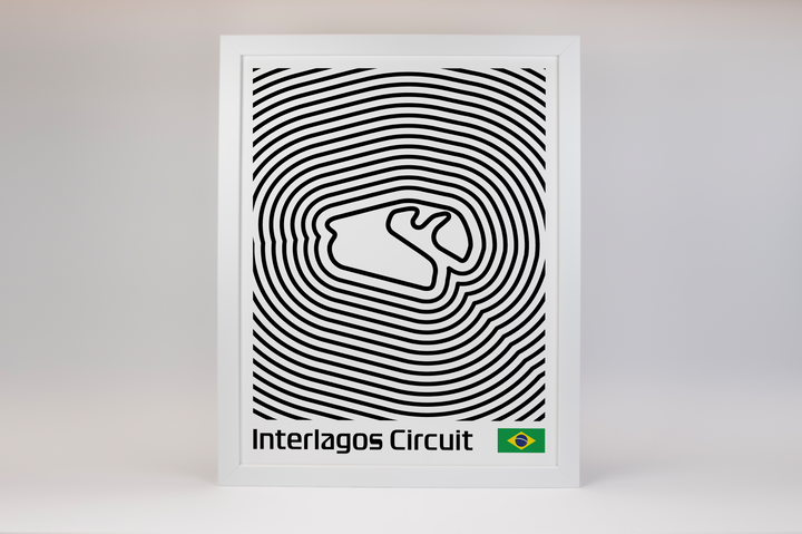 Autódromo José Carlos Pace Poster – Line Series
