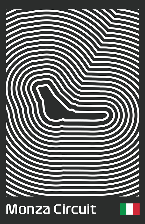 Autodromo Nazionale Monza Poster – Line Series