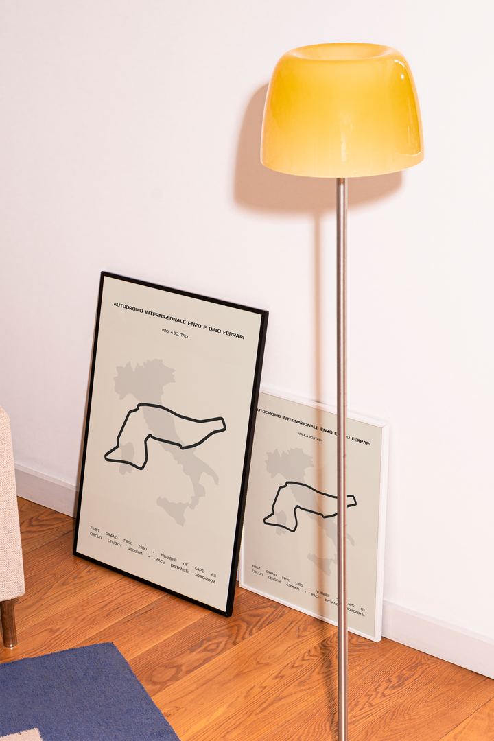 Autodromo Internazionale Enzo e Dino Ferrari Poster – Minimal Series