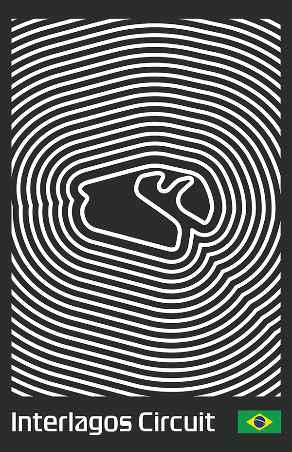 Autódromo José Carlos Pace Poster – Line Series
