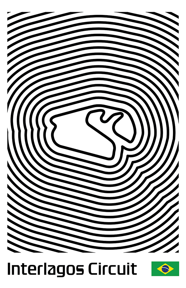 Autódromo José Carlos Pace Poster – Line Series